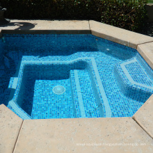 Wholesale swimming pool pattern glass mosaic glass mosaic tile mosaic stock